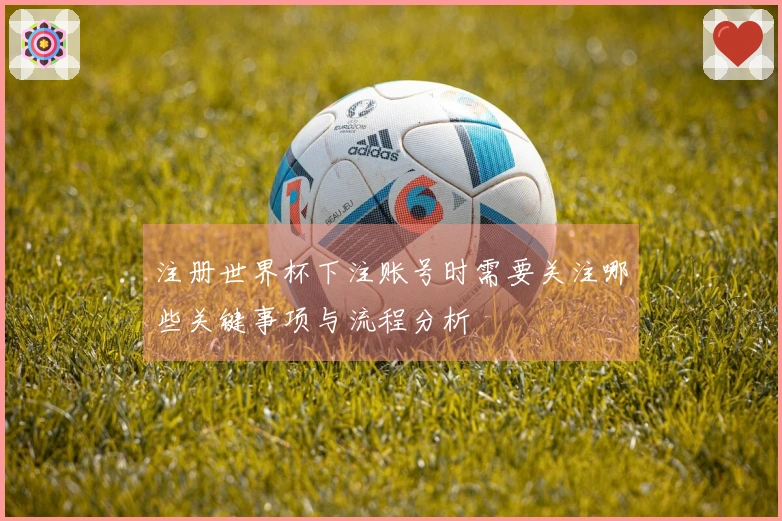 注册世界杯下注账号时需要关注哪些关键事项与流程分析